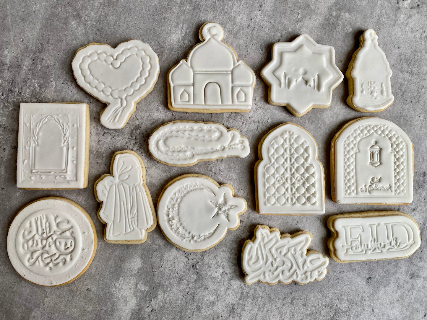 Eid Soft Vanilla Bean Sugar Cookies (White)