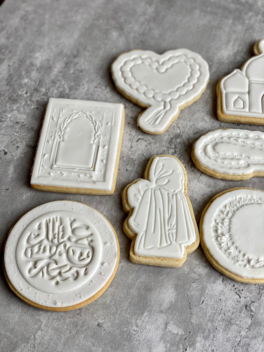 Eid Soft Vanilla Bean Sugar Cookies (White)